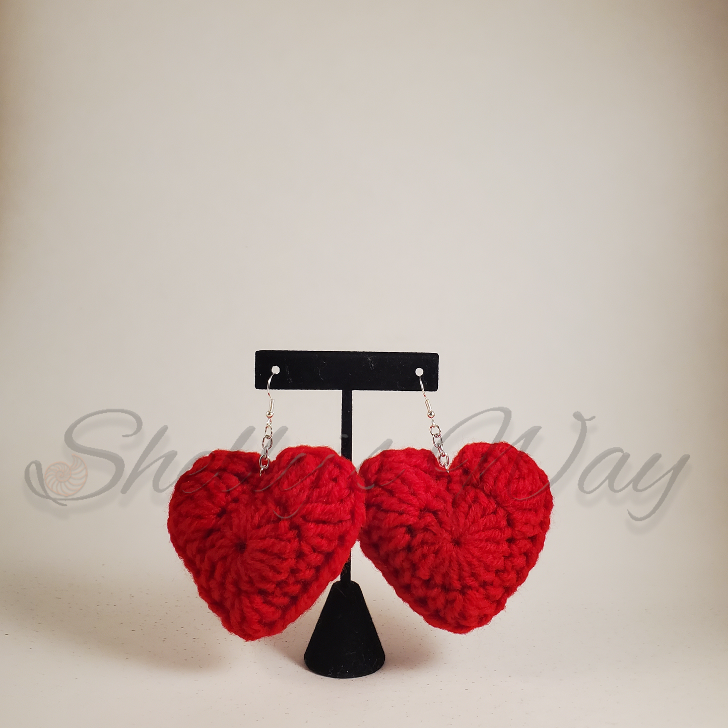 Stuffed Heart Earrings