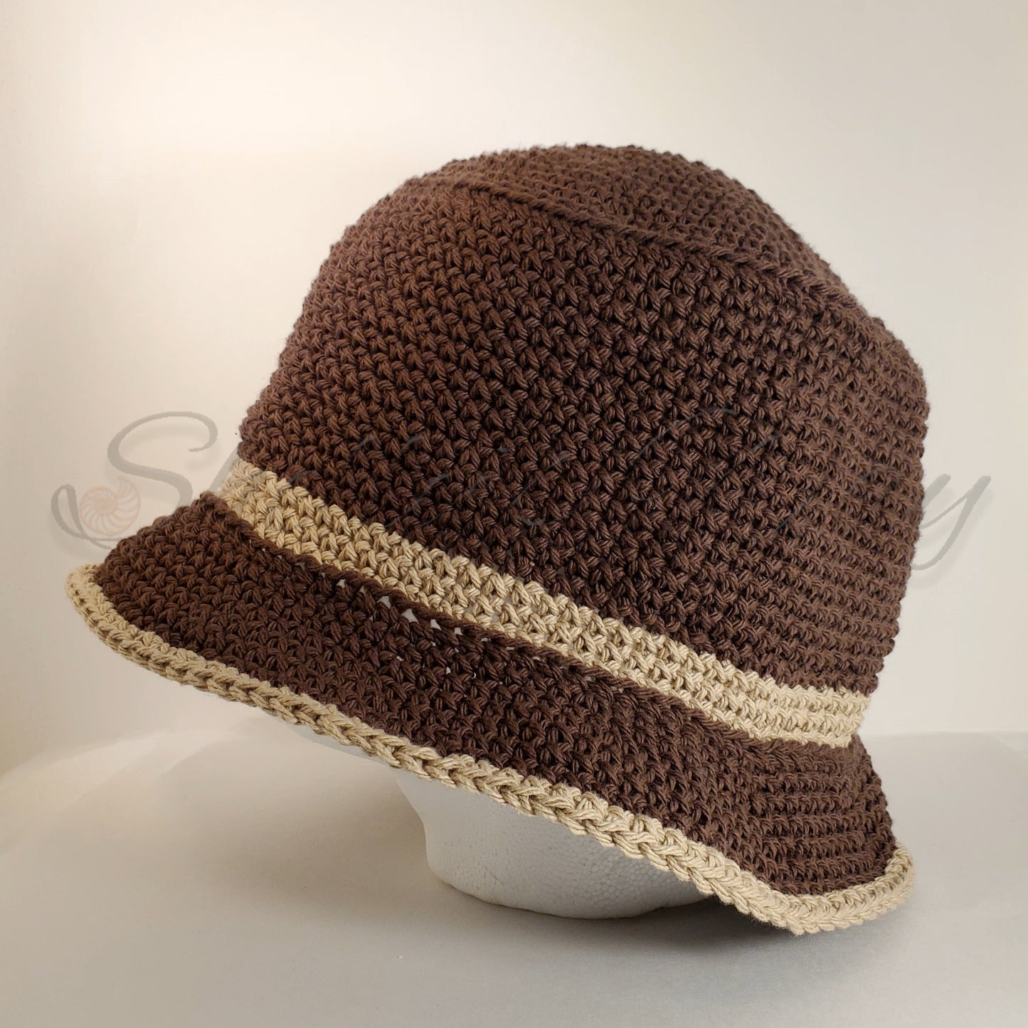 Bucket Hat- Brown DS with Tan