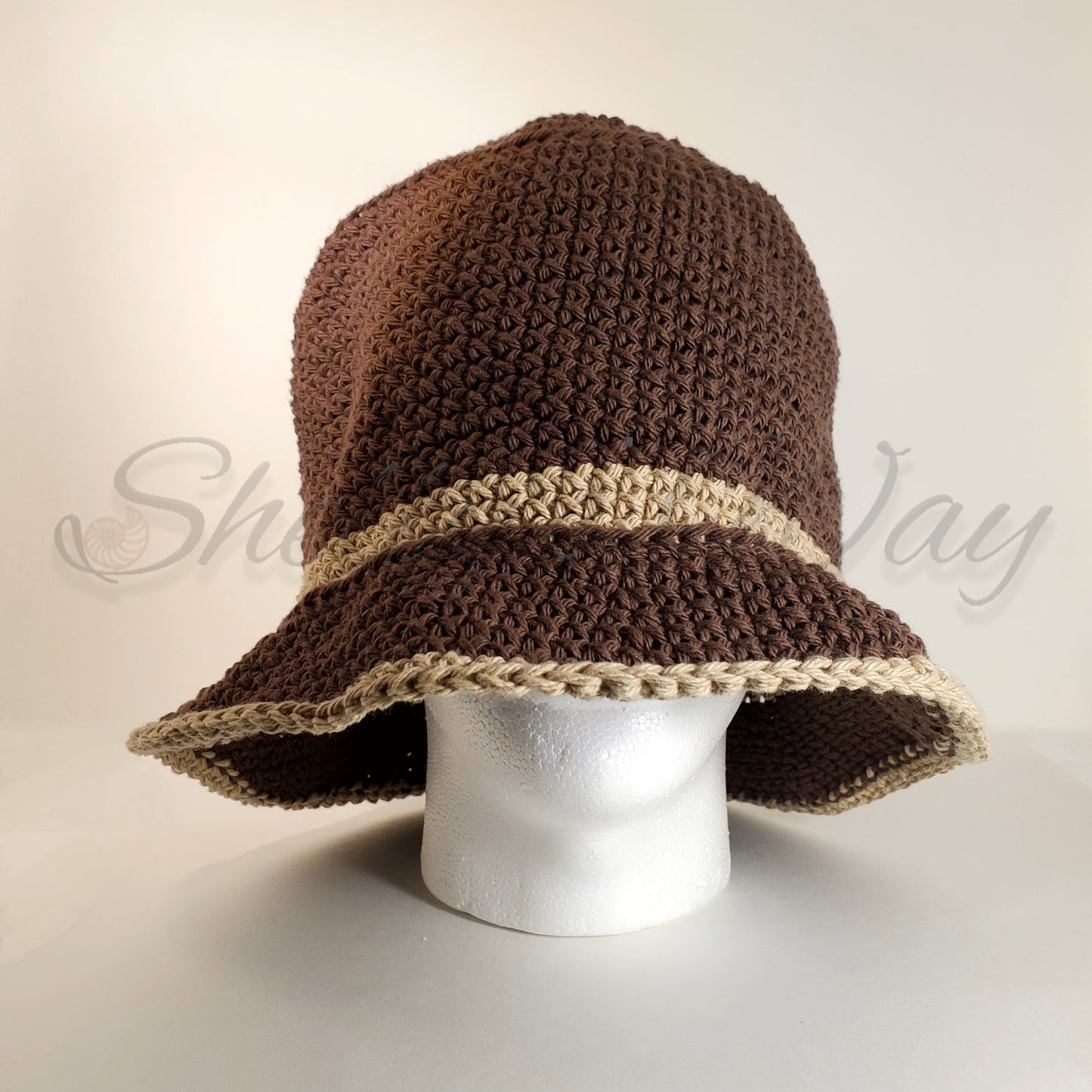 Bucket Hat- Brown DS with Tan