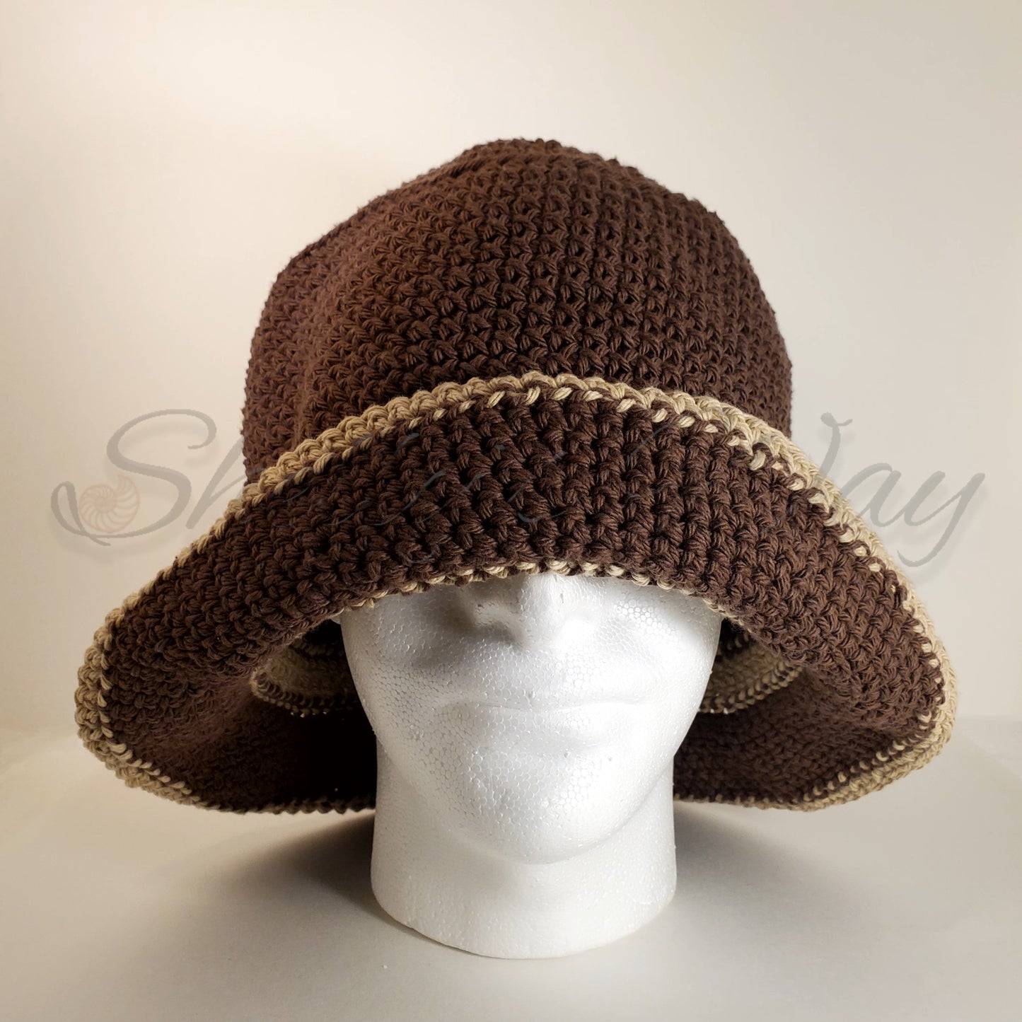 Bucket Hat- Brown DS with Tan