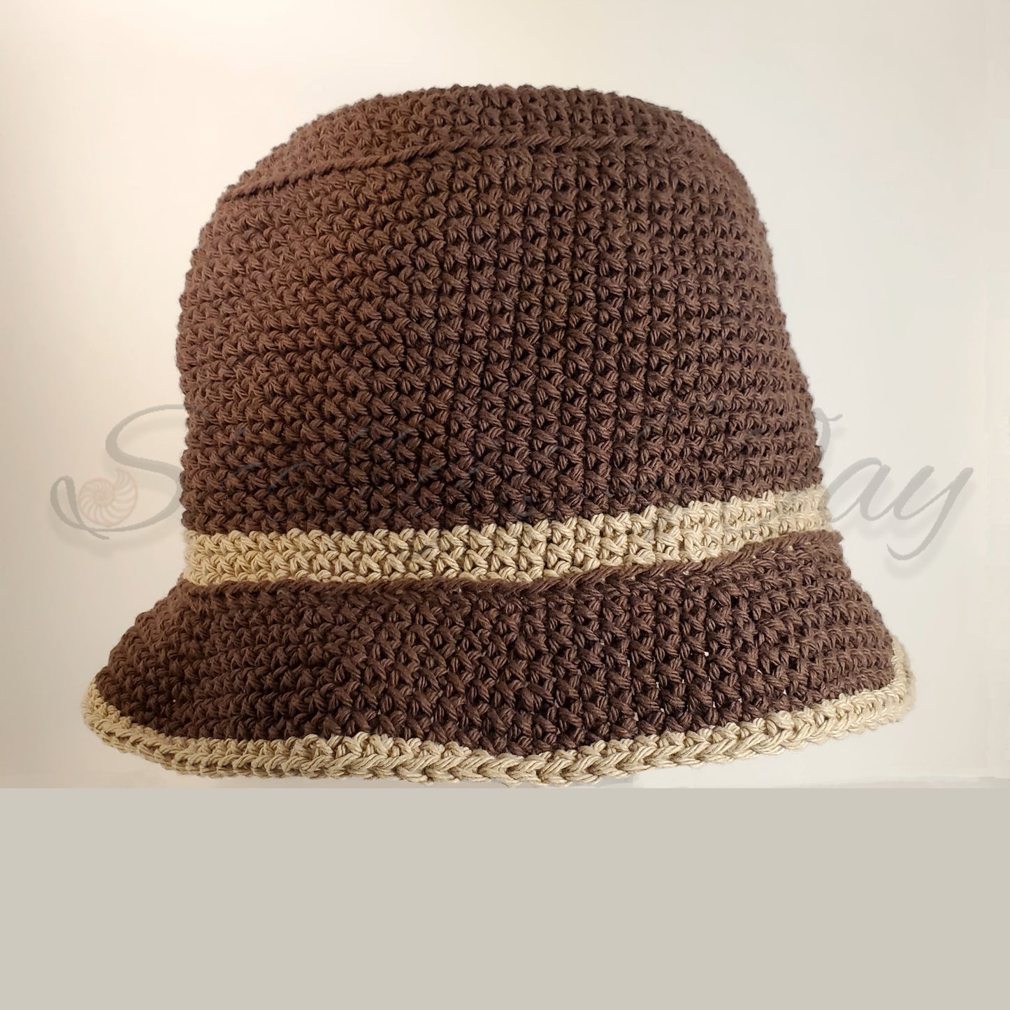 Bucket Hat- Brown DS with Tan