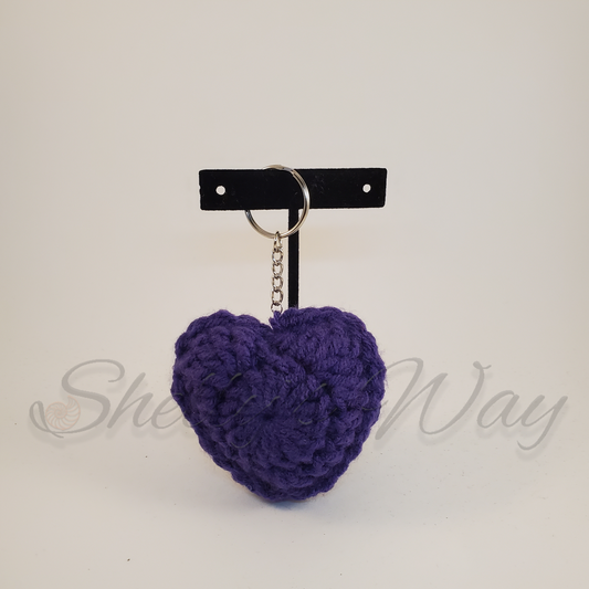 Stuffed Heart Keychain